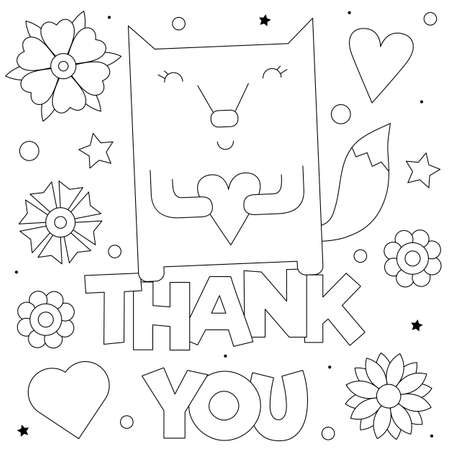 Thank you coloring pages stock vector illustration and royalty free thank you coloring pages clipart