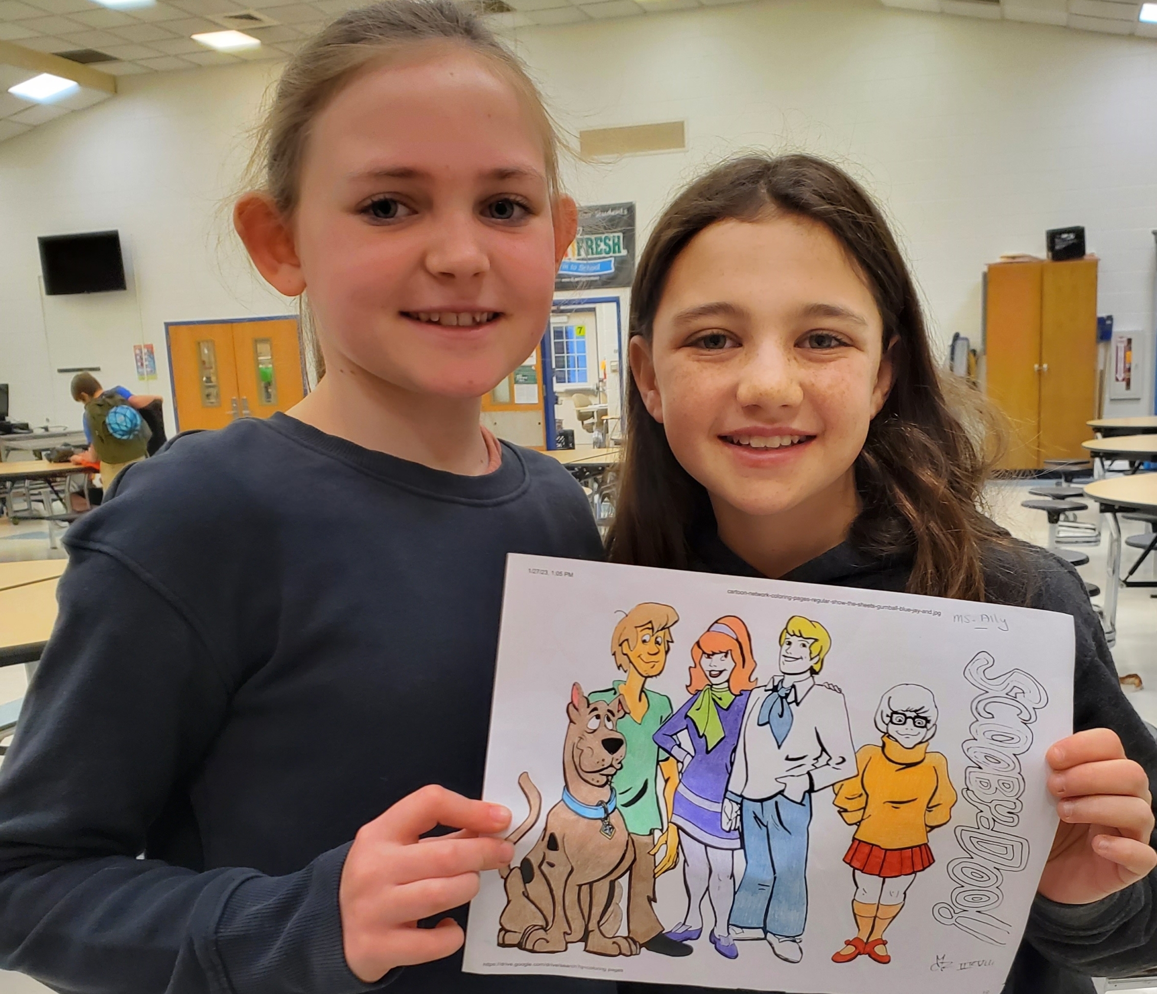 Caroline and olivia coloring page