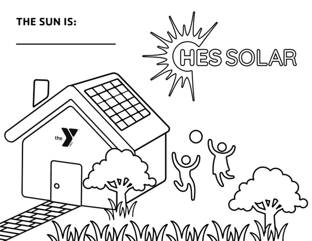 Ymca coloring contest with hes solar system connection