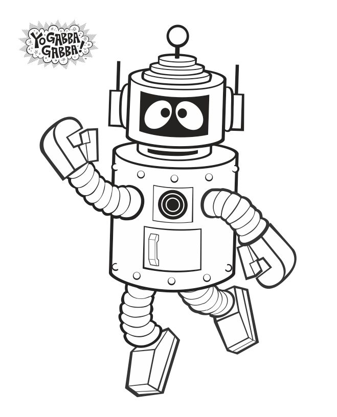Plex coloring sheet freeprintable monster coloring pages yo gabba gabba christmas coloring pages