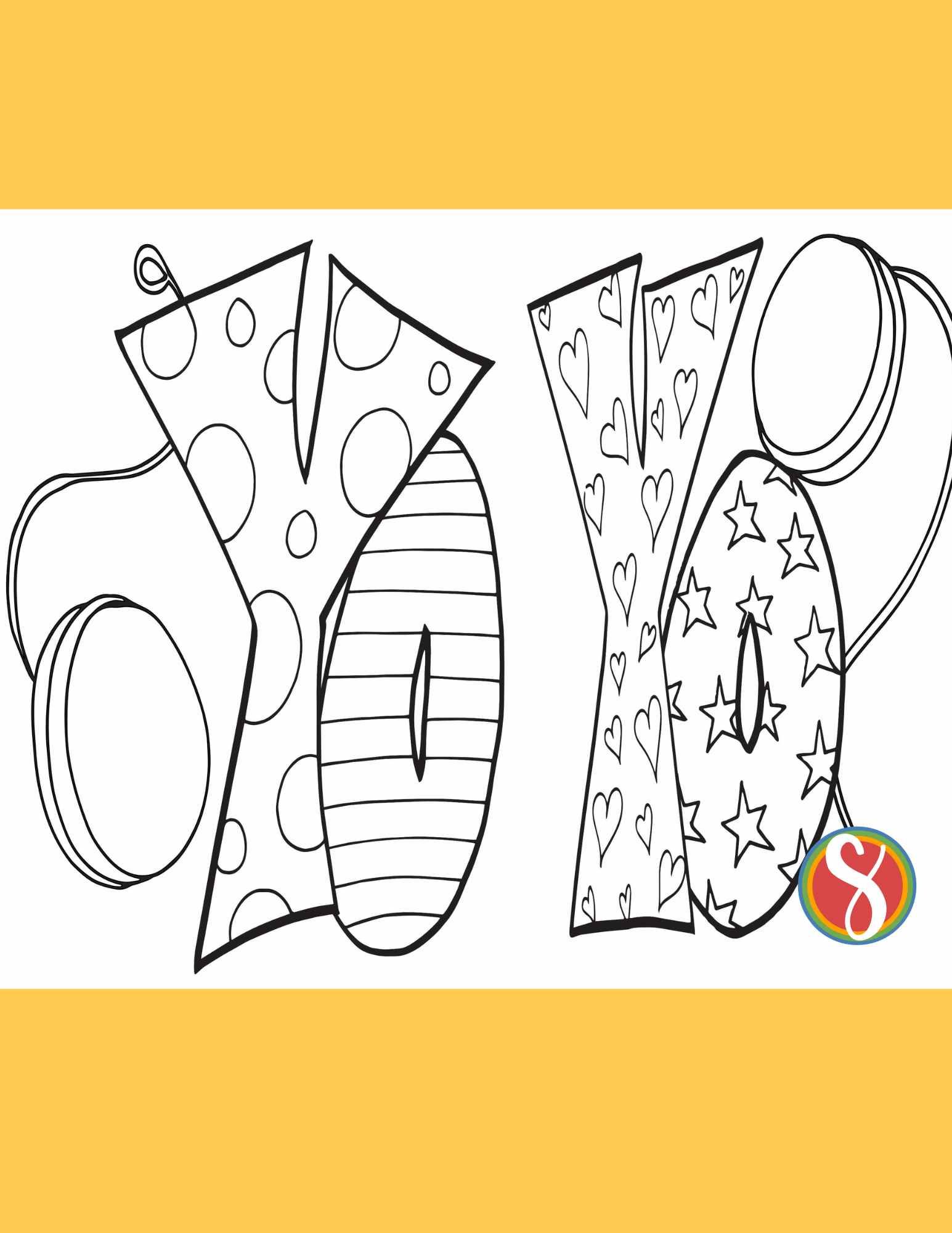 Free yo yo coloring pages â stevie doodles
