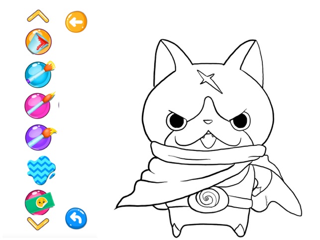 Yo kai coloring book on the app store