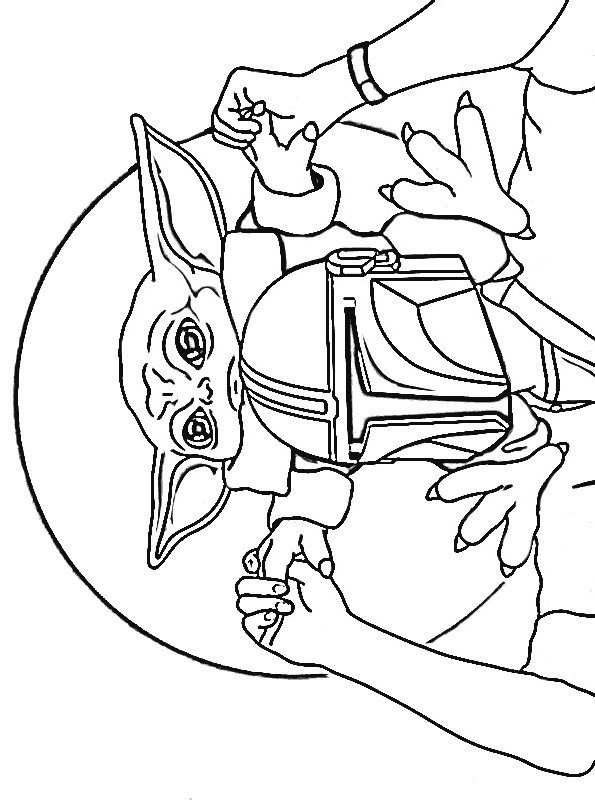 Mandalorian coloring pages