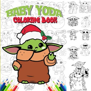 Baby yoda coloring pages