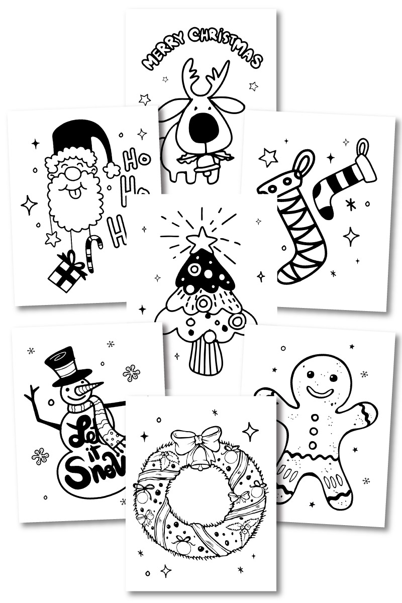 Free printable christmas coloring pages