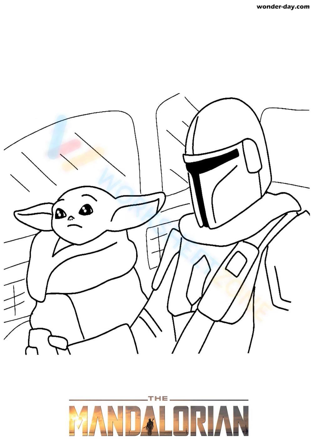 Mandalorian and yoda worksheet