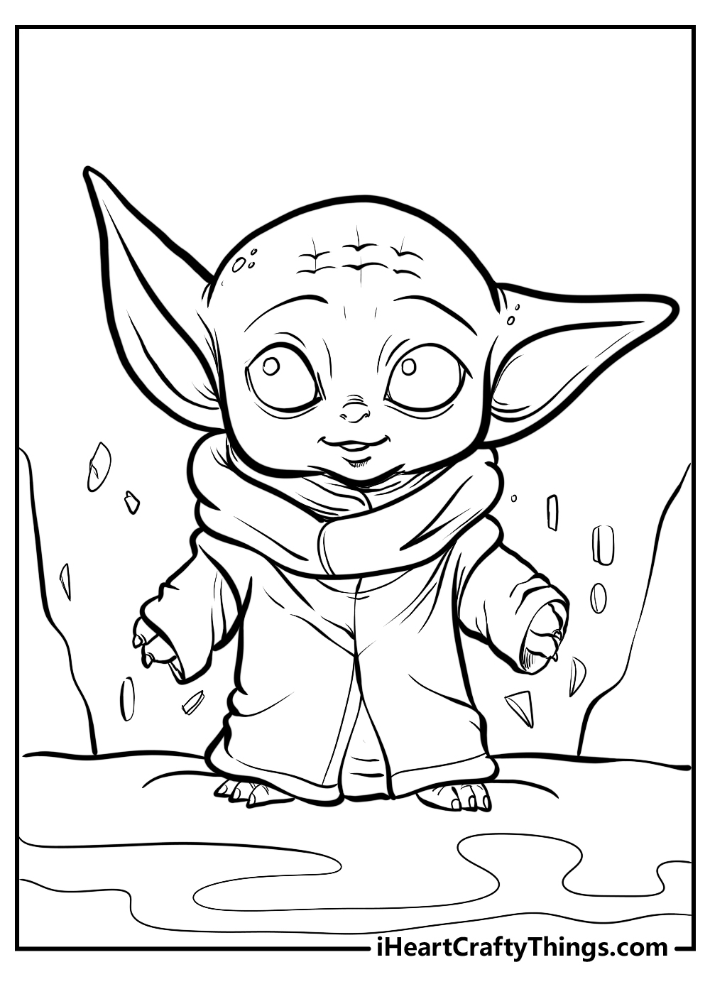 Printable baby yoda coloring pages updated