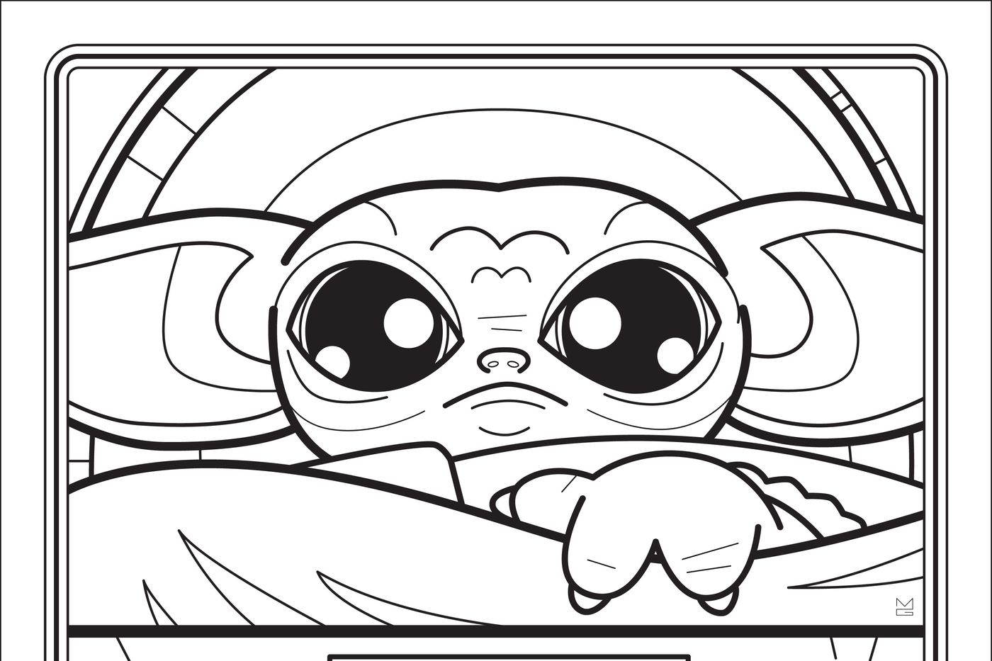 The unofficial baby yoda coloring book