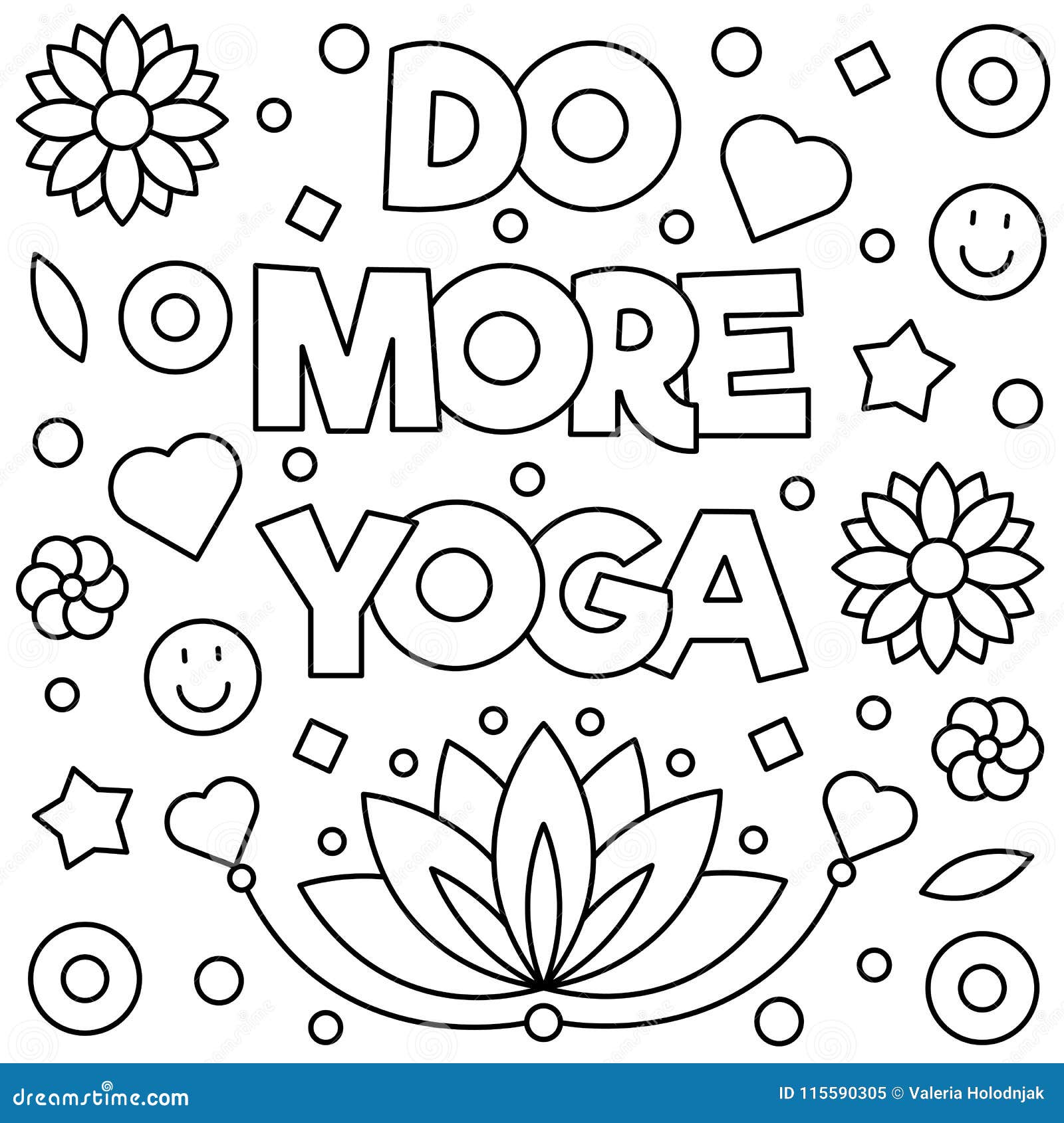 Coloring page vector illustration stock vector