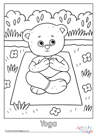 Yoga pose louring pages