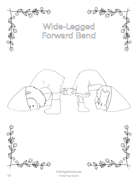 Yoga coloring pages for kids