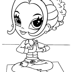 Yoga coloring pages printable for free download