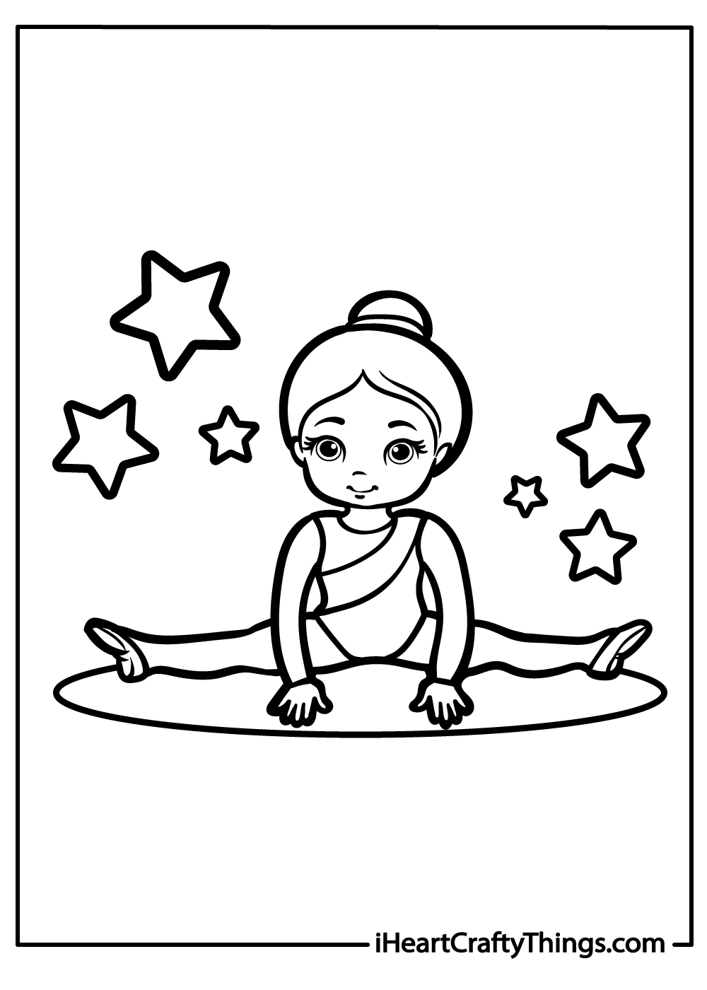 Gymnastics coloring pages free printables