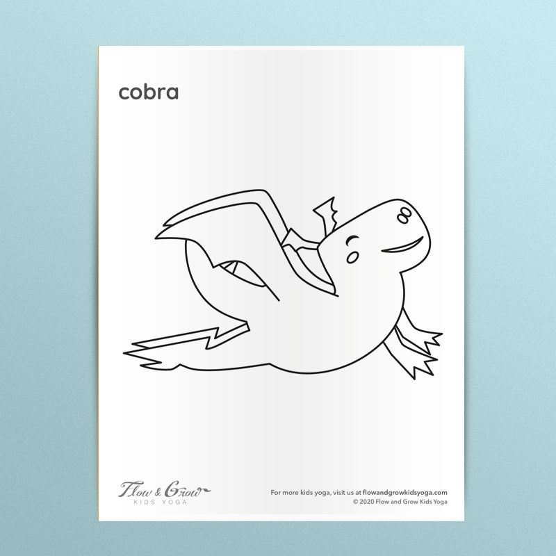 Dragon cobra coloring page