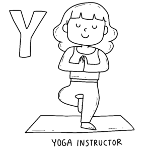 Yoga coloring pages printable for free download