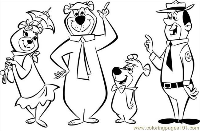 Bear coloring pages coloring pages yogi bear