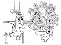 Coloring pages yogi bears jellystone parkâ in mill run