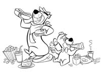 Coloring pages yogi bears jellystone parkâ in mill run