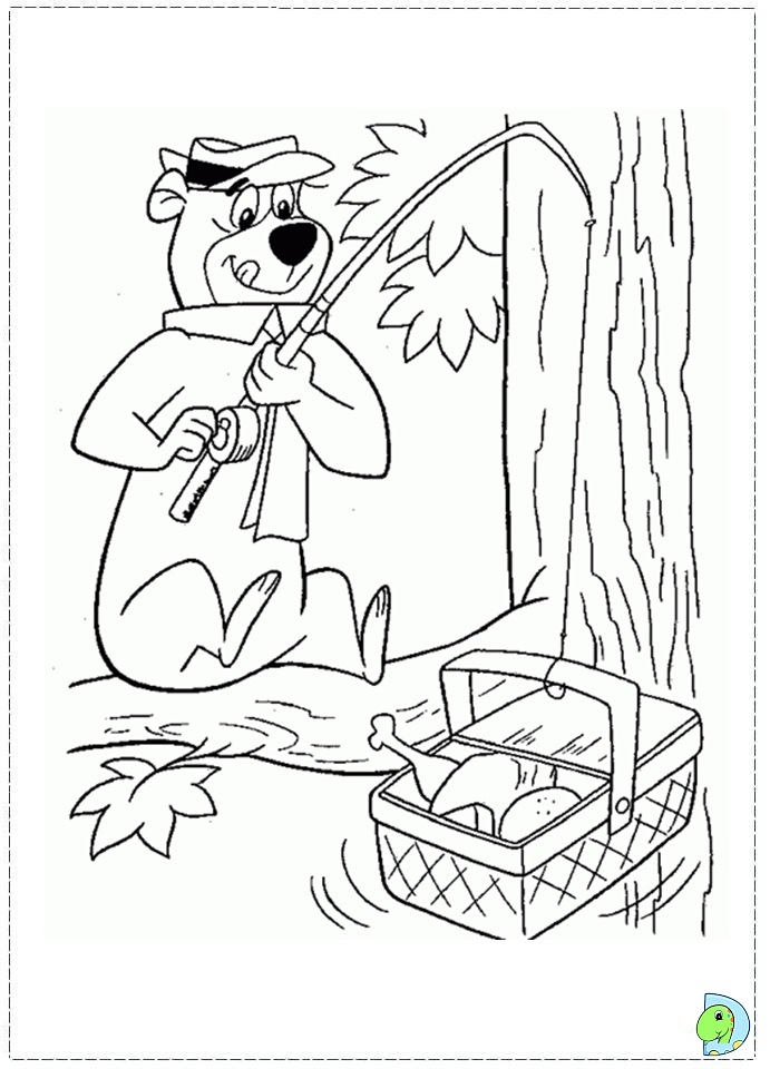 Yogi bear coloring page