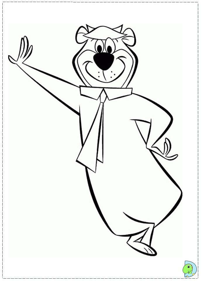 Yogi bear coloring page