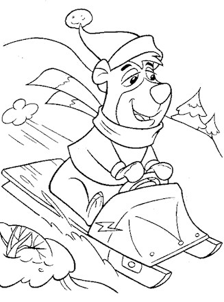 Yogi bear coloring page