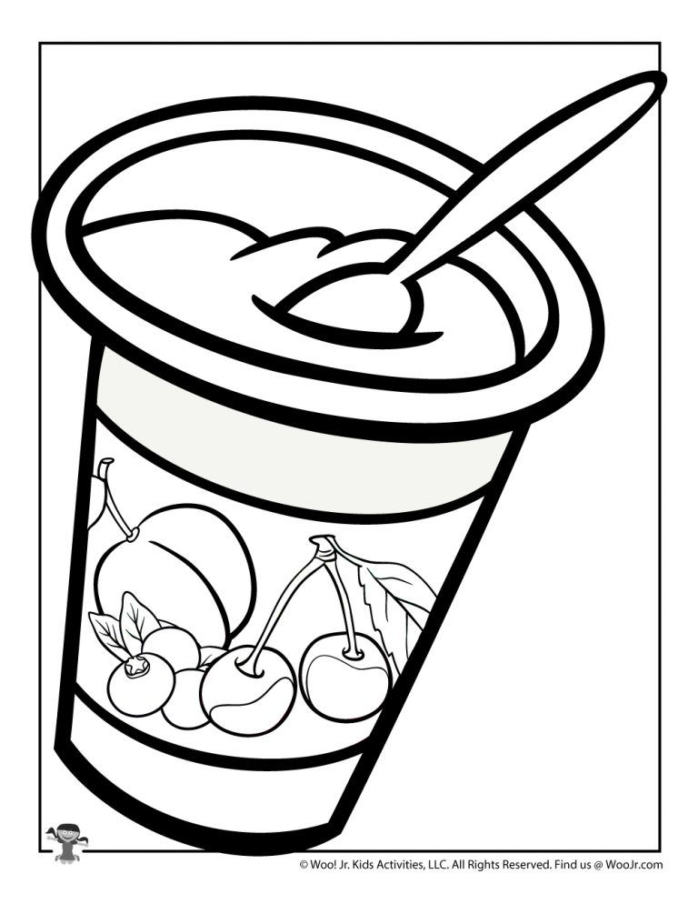 Yogurt coloring page woo jr kids activities childrens publishing coloring pages activities for kids color activities