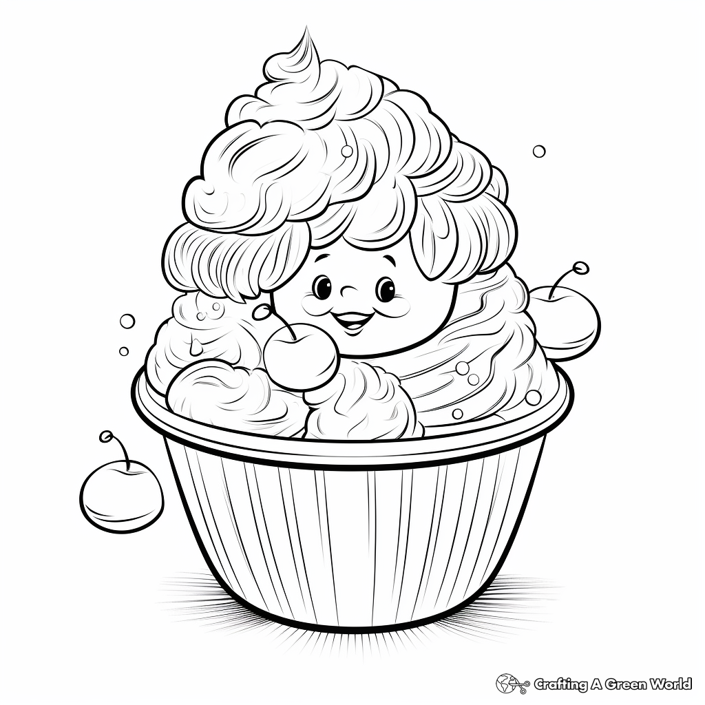 Ice cream coloring pages