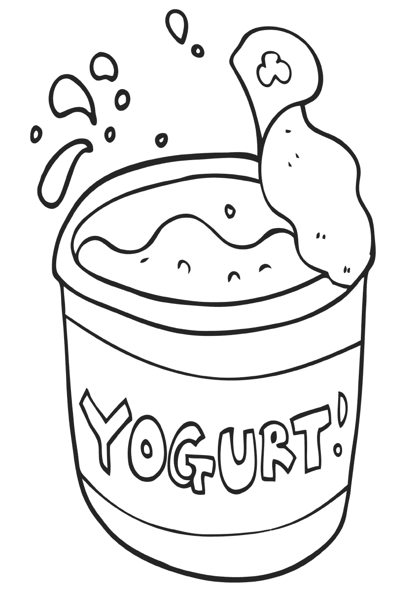 Yogurt coloring pages coloring pages to download and print