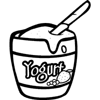 Creamy yogurt coloring pages