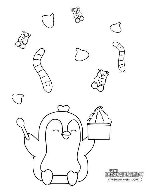 Coloring page the frozen penguin palmdale