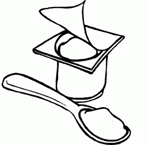 Yogurt coloring pages yogurt frutas clipart