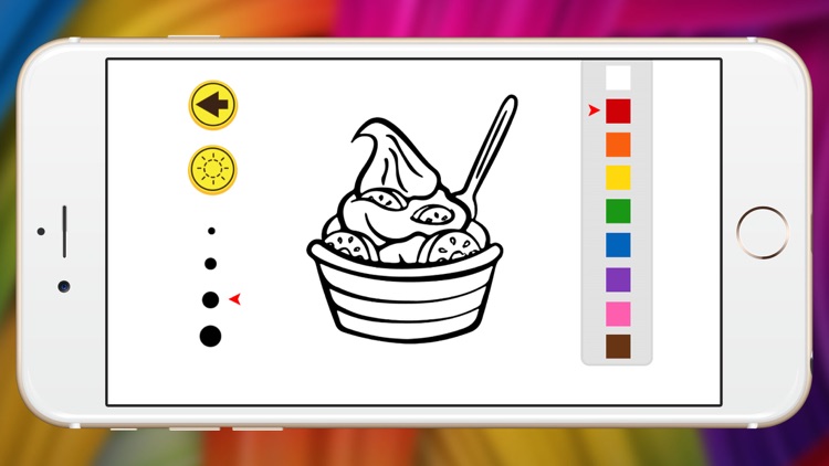 Frozen yogurt coloring book show for kid by tosapol rojanasripairot