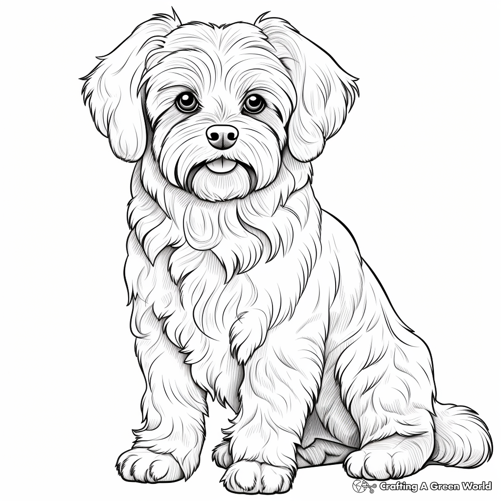 Yorkie coloring pages
