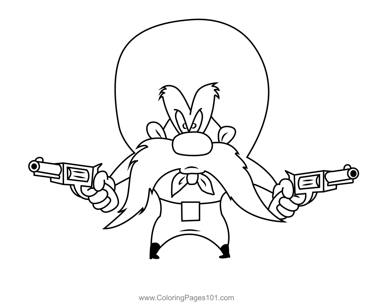 Pin on yosemite sam coloring pages