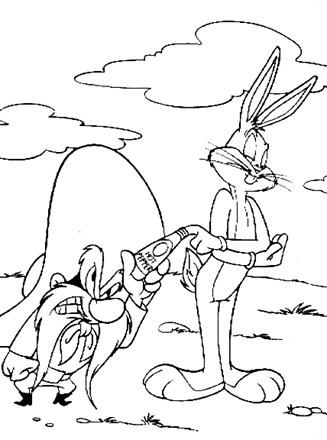 Looney tunes coloring page