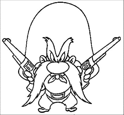 Yosemite sam coloring pages