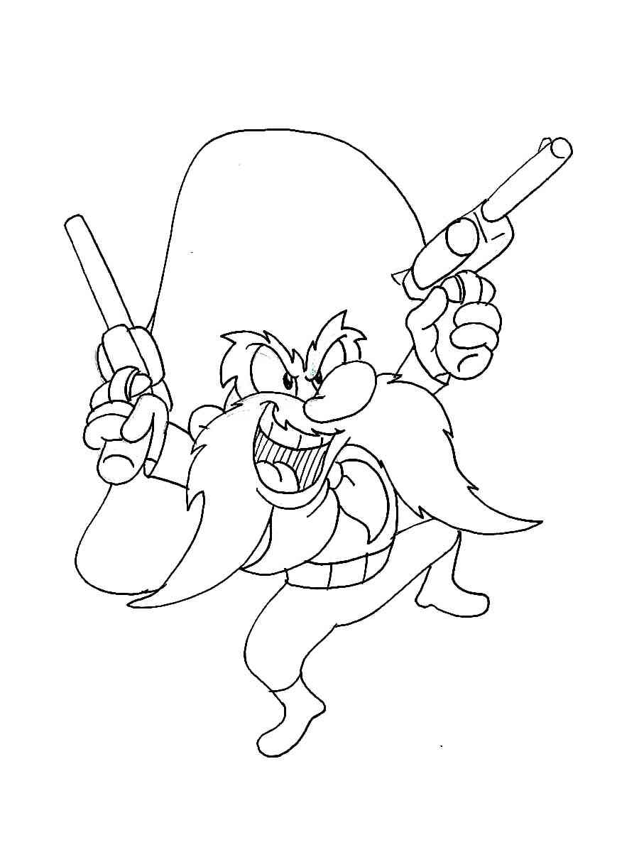 Yosemite sam coloring pages