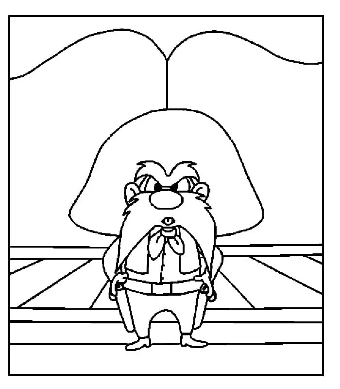Yosemite sam malvorlagen
