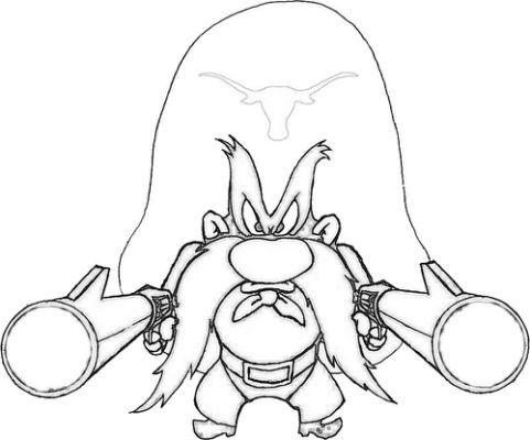 Yosemite sam coloring pages for cartoon coloring pages cartoon drawings yosemite sam