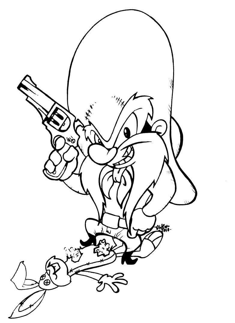Yosemite sam inks by dreekzilla on