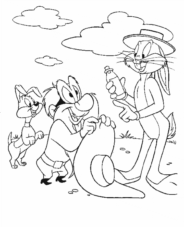 Bugs bunny coloring pages printable for free download