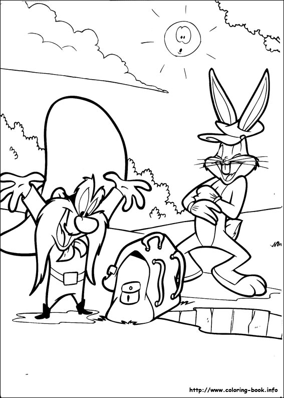 Bugs bunny coloring picture