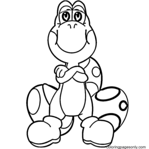 Yoshi coloring pages printable for free download