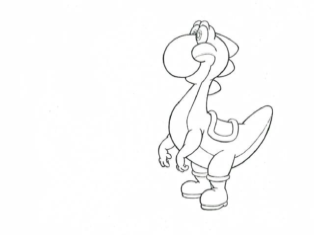 Yoshi coloring page by babyshowfan on