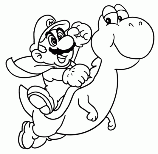 Mario riding yoshi mario coloring page super mario coloring pages mario coloring pages halloween coloring pages