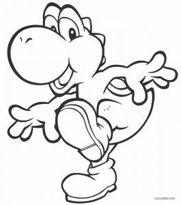 Printable yoshi coloring pages for kids coolbkids coloring pages cartoon coloring pages mario coloring pages