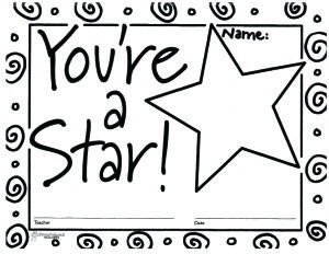 Youre a star free printable blank certificates star students blank certificate classroom awards