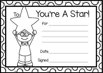 Youre a star awards by miss beck tpt