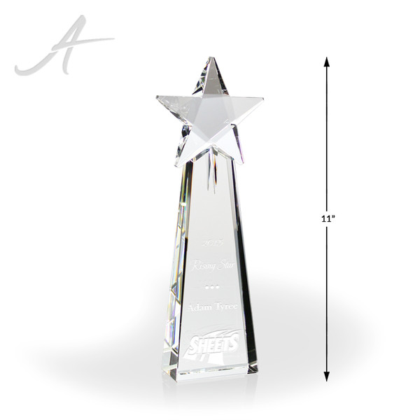 Noble star crystal award