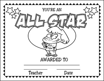 Cartoon award certificates volume
